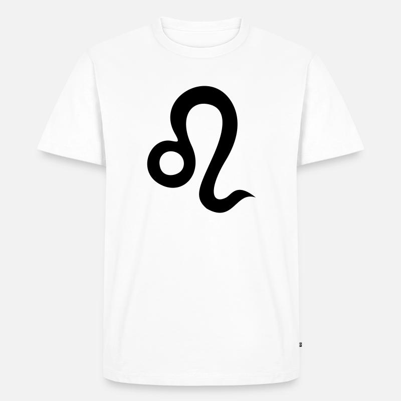 Sternzeichen Löwe - Männer Premium Bio T-Shirt - Weiß
