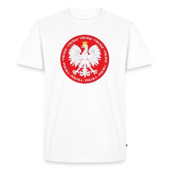 Polska 4 - T-shirt Premium bio Homme - blanc - Devant - Nico (187cm)