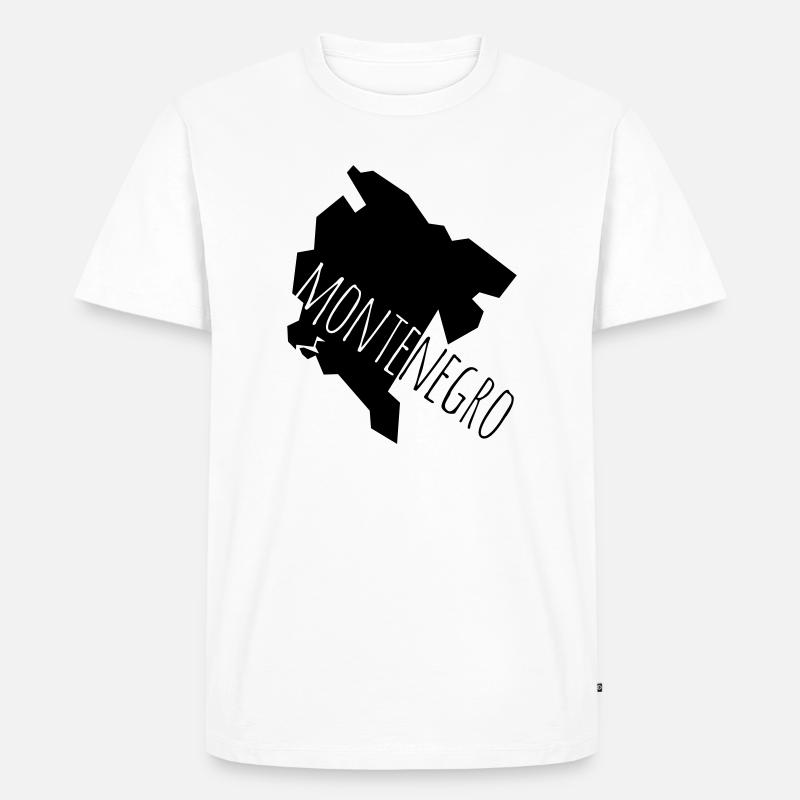 montenegro - Männer Premium Bio T-Shirt - Weiß