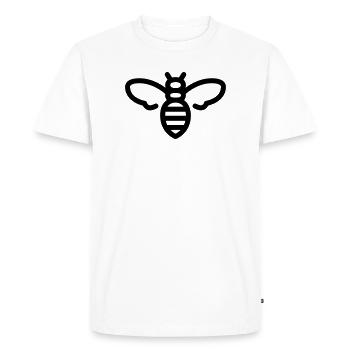 Bee - Men's Premium Organic T-Shirt - white - Front - Nico (187cm)