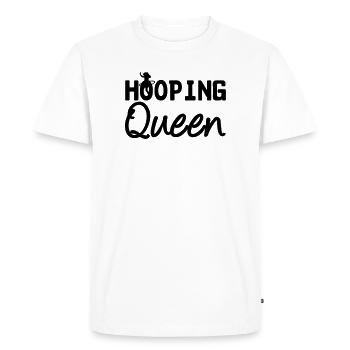Hooping Queen (Hula Hoop) - Men's Premium Organic T-Shirt - white - Front - Nico (187cm)