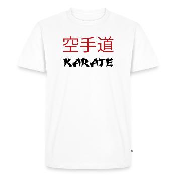 Karaté - T-shirt Premium bio Homme - blanc - Devant - Nico (187cm)