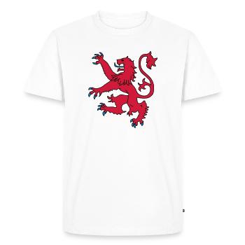 Scottish Lion - Men's Premium Organic T-Shirt - white - Front - Nico (187cm)