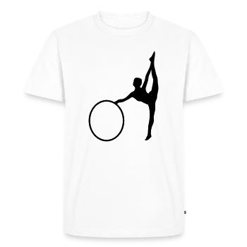 Gymnastique rythmique - T-shirt Premium bio Homme - blanc - Devant - Nico (187cm)