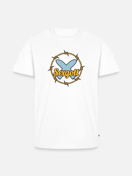 Sexgott | Dildo | Cock - Men's Premium Organic T-Shirt - white