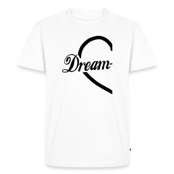 Dream-Team Heart - Men's Premium Organic T-Shirt - white - Front - Nico (187cm)