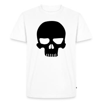 Skull original - Men's Premium Organic T-Shirt - white - Front - Nico (187cm)