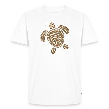 Hawaii Turtle - Men's Premium Organic T-Shirt - white - Front - Nico (187cm)