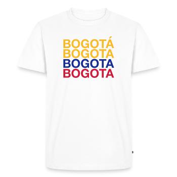 BOGOTA Colombia Kolumbien - Men's Premium Organic T-Shirt - white - Front - Nico (187cm)