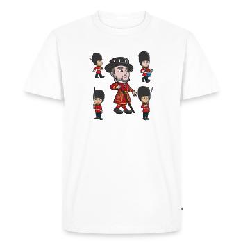 Royal Guard Parade Cartoon - Men's Premium Organic T-Shirt - white - Front - Nico (187cm)