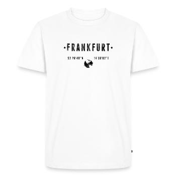 Frankfurt - Men's Premium Organic T-Shirt - white - Front - Nico (187cm)