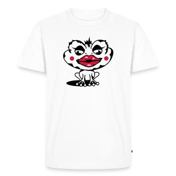 A toad with a thick lip - Men's Premium Organic T-Shirt - white - Front - Nico (187cm)