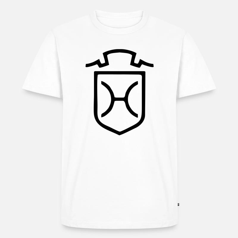 Holsteiner Pferd - Männer Premium Bio T-Shirt - Weiß
