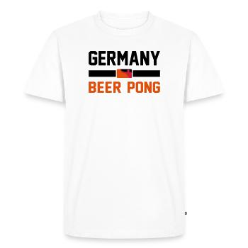 Germany Beer Pong - Men's Premium Organic T-Shirt - white - Front - Nico (187cm)