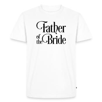 Père de la mariée - T-shirt Premium bio Homme - blanc - Devant - Nico (187cm)
