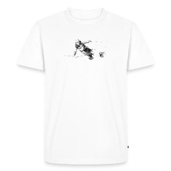 Freerider - T-shirt Premium bio Homme - blanc - Devant - Nico (187cm)