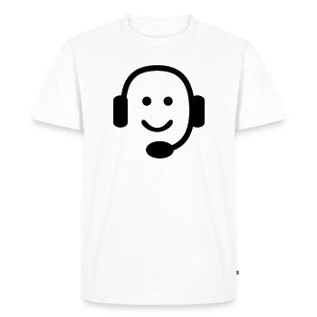 Nerd - T-shirt Premium bio Homme - blanc - Devant - Nico (187cm)