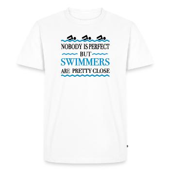 swim - Men's Premium Organic T-Shirt - white - Front - Nico (187cm)