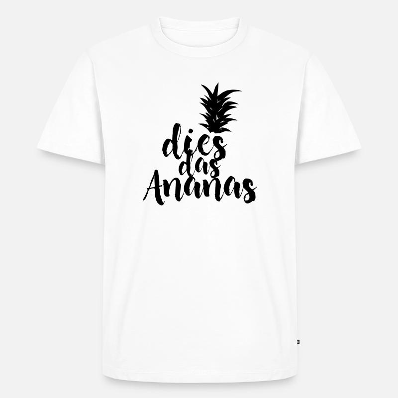 dies das Ananas - Männer Premium Bio T-Shirt - Weiß