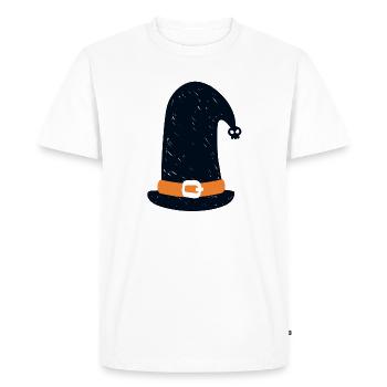 witch hat - Men's Premium Organic T-Shirt - white - Front - Nico (187cm)