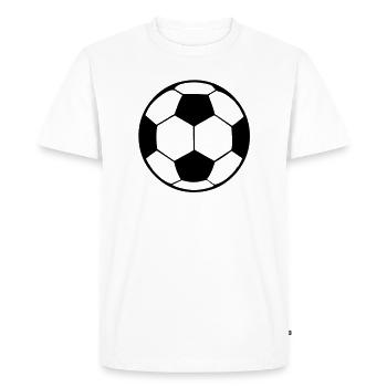 fussball - T-shirt Premium bio Homme - blanc - Devant - Nico (187cm)