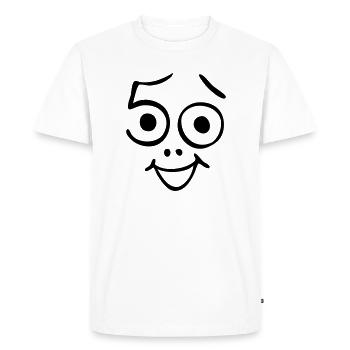 50 ans et toujours frais! - T-shirt Premium bio Homme - blanc - Devant - Nico (187cm)