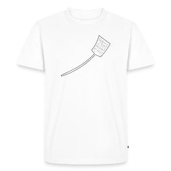 swatter - T-shirt Premium bio Homme - blanc - Devant - Nico (187cm)