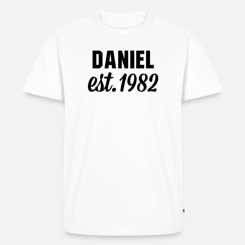 Daniel est 1982 - Männer Premium Bio T-Shirt - Weiß