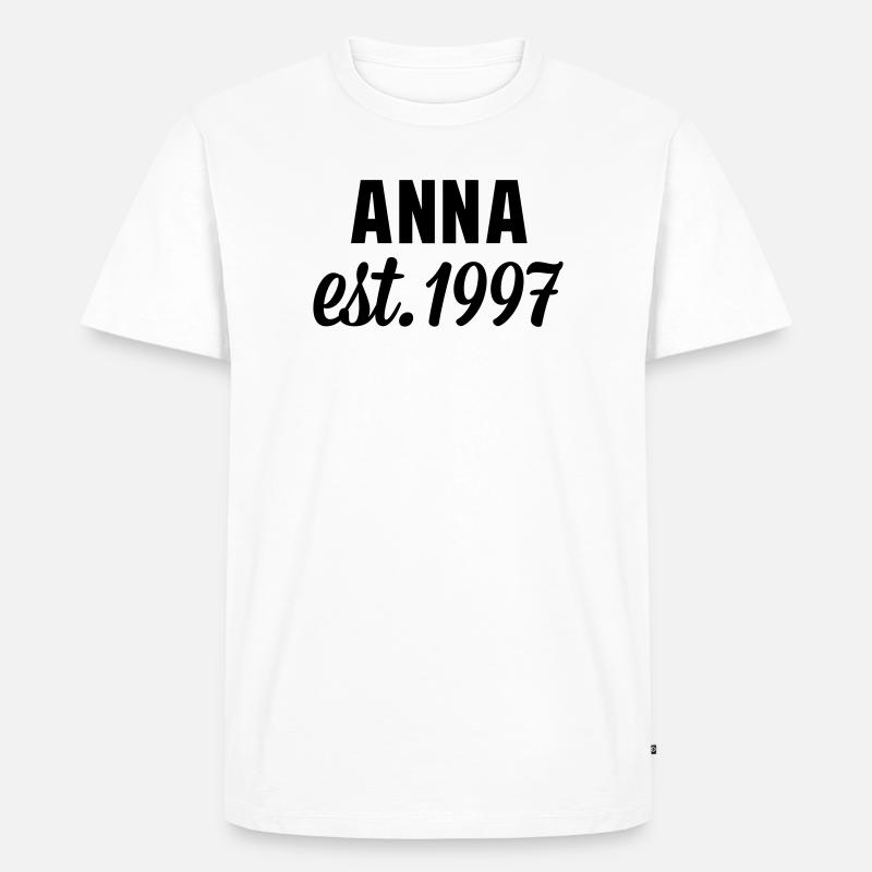 Anna est 1997 - Männer Premium Bio T-Shirt - Weiß