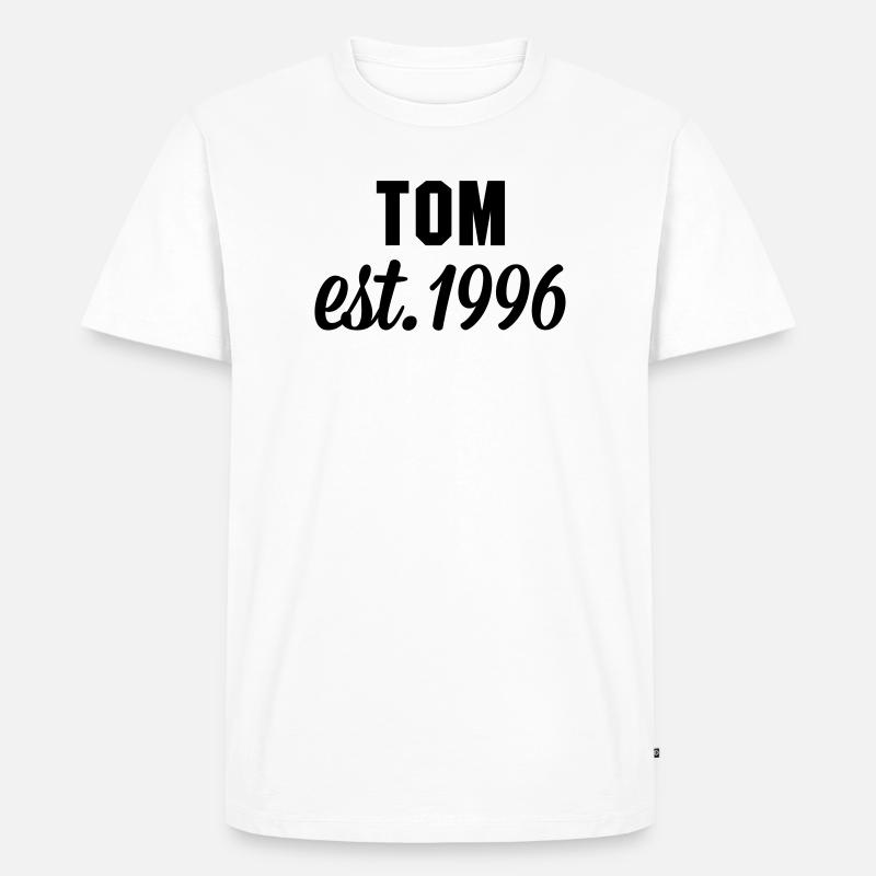 Tom est 1996 - Männer Premium Bio T-Shirt - Weiß