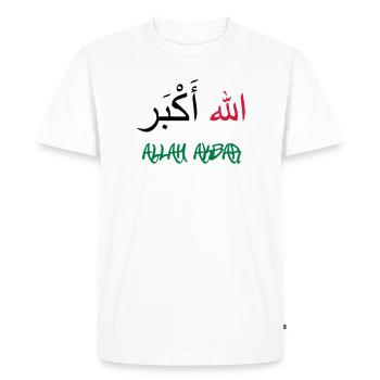 Allah Akbar - T-shirt Premium bio Homme - blanc - Devant - Nico (187cm)
