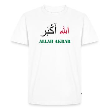 Allah Akbar - T-shirt Premium bio Homme - blanc - Devant - Nico (187cm)
