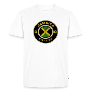 Jamaica / Cadeau / Idée cadeau - T-shirt Premium bio Homme - blanc - Devant - Nico (187cm)