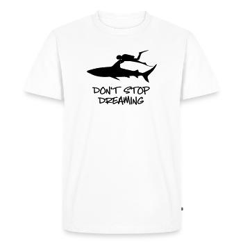 Shark diving - Men's Premium Organic T-Shirt - white - Front - Nico (187cm)