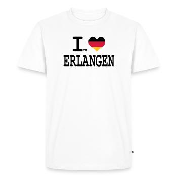 J'aime le gain - T-shirt Premium bio Homme - blanc - Devant - Nico (187cm)