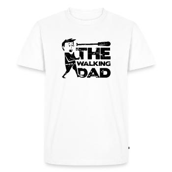 Le père de la fête de la fête de la vie de père de la marche - T-shirt Premium bio Homme - blanc - Devant - Nico (187cm)