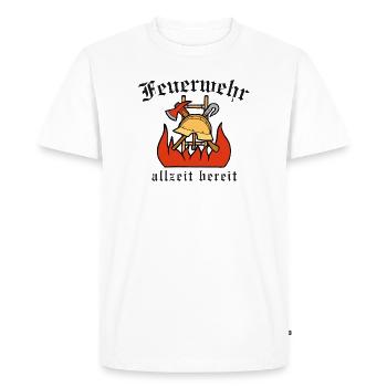 Vieux signe du feu - T-shirt Premium bio Homme - blanc - Devant - Nico (187cm)
