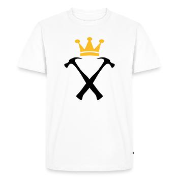 Le Roi des Bricoleurs - T-shirt Premium bio Homme - blanc - Devant - Nico (187cm)