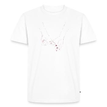 Amour infini - T-shirt Premium bio Homme - blanc - Devant - Nico (187cm)