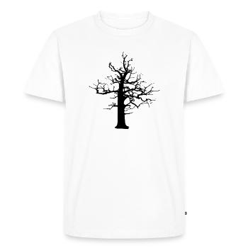 dépérage forestier - T-shirt Premium bio Homme - blanc - Devant - Nico (187cm)