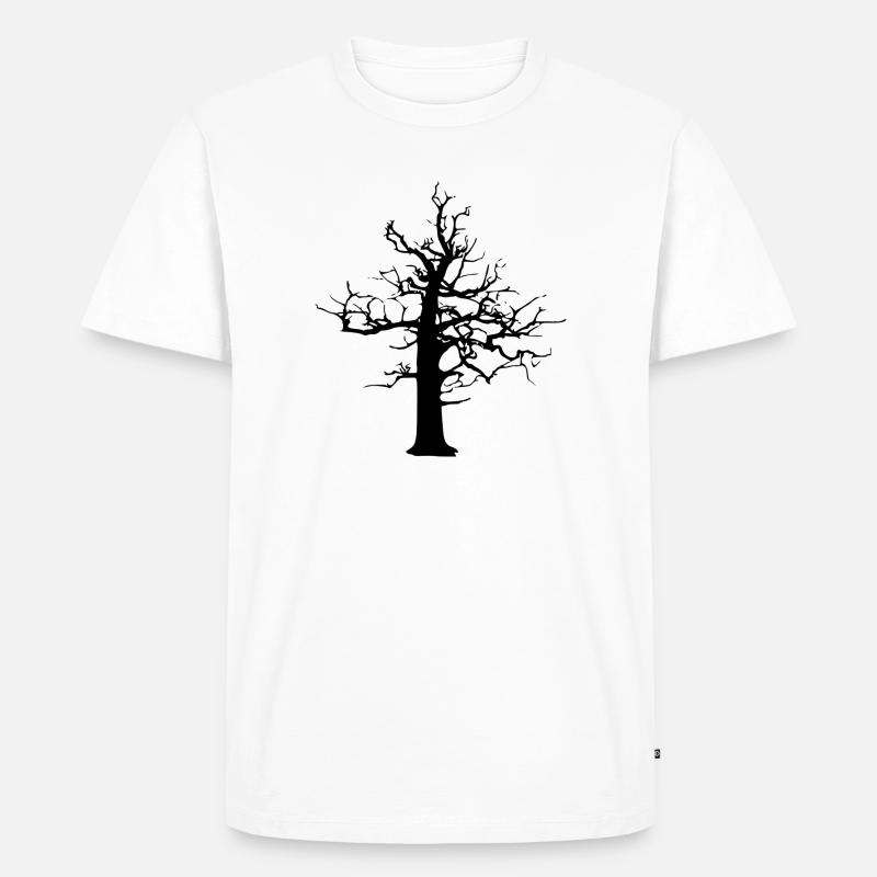 Wald-Rückfall - Männer Premium Bio T-Shirt - Weiß