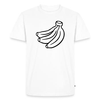 Banana - T-shirt Premium bio Homme - blanc - Devant - Nico (187cm)