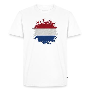 Netherlands becks stain / gift flag Holland - Men's Premium Organic T-Shirt - white - Front - Nico (187cm)