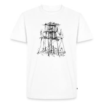 Architecture Tour - T-shirt Premium bio Homme - blanc - Devant - Nico (187cm)