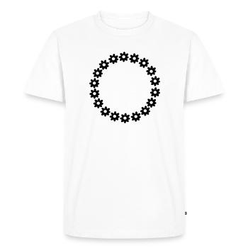Une couronne de fleurs - T-shirt Premium bio Homme - blanc - Devant - Nico (187cm)