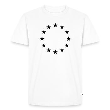 Stars - Men's Premium Organic T-Shirt - white - Front - Nico (187cm)
