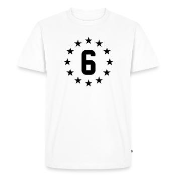 6 years - Men's Premium Organic T-Shirt - white - Front - Nico (187cm)