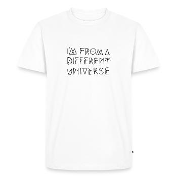 étranger - T-shirt Premium bio Homme - blanc - Devant - Nico (187cm)