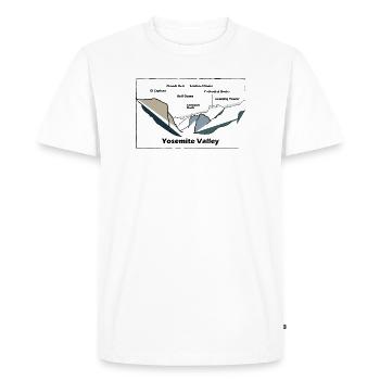 Vallée de Yosemite - T-shirt Premium bio Homme - blanc - Devant - Nico (187cm)