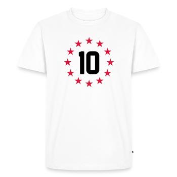 10 ans - T-shirt Premium bio Homme - blanc - Devant - Nico (187cm)